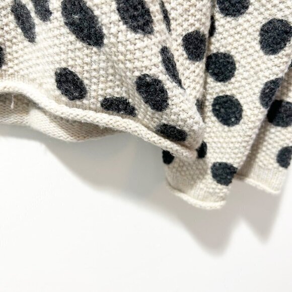 🌷SALE Madewell Leopard Dot Pullover Sweater Size Small Merino Wool Polkadot - Picture 12 of 16